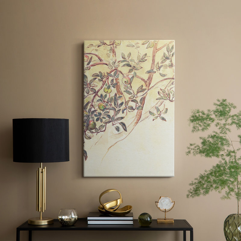 Motif floral vintage rétro CCxxv - galerie Cavas, H 36 po x l 24 po