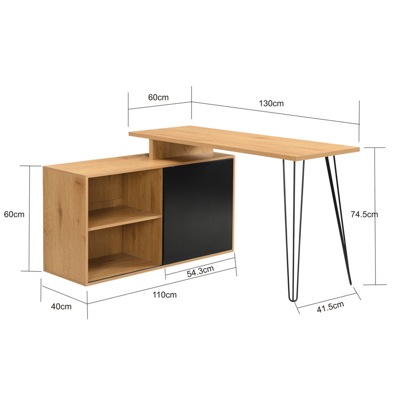 MDF Iron Writing Desk