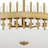 Cassio 8 - Light Steel Dimmable Empire Chandelier