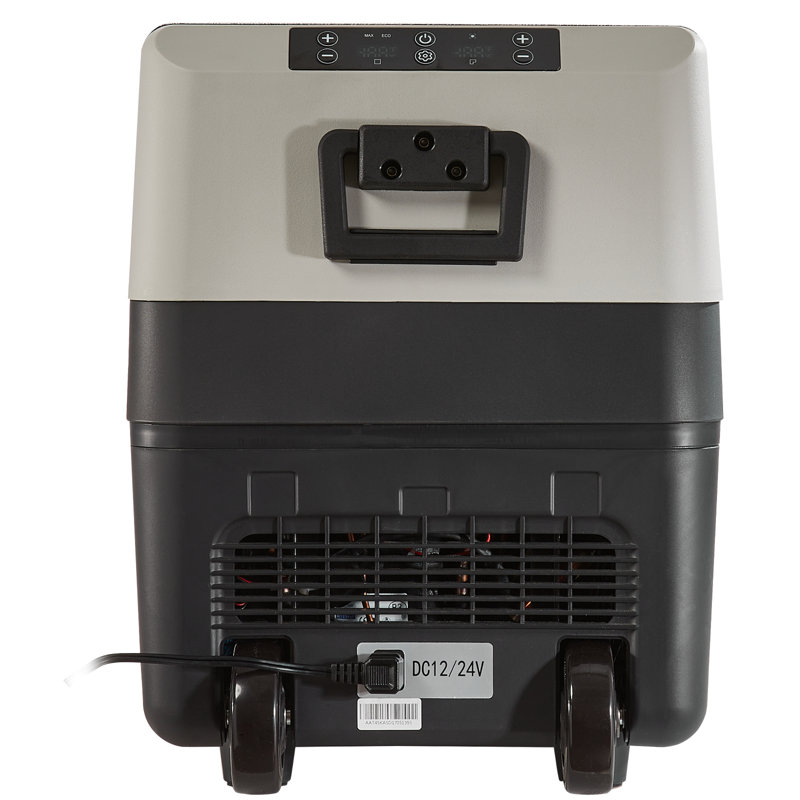 Black 48QT Dual Zone Electric Car Refrigerator Cooler