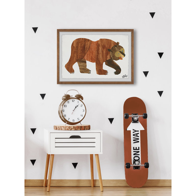 Wendell Brown Bear 1 Piece Painting, 20cm H x 30cm W