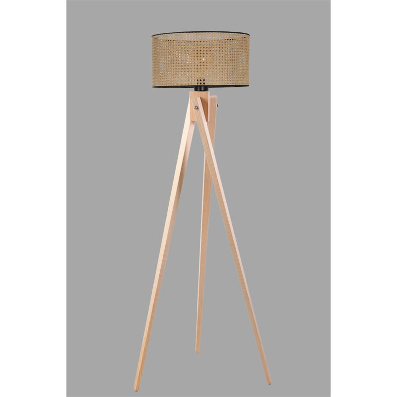 Lampe trépied 61 po Solemi, Naturel