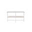 Console contemporaine avec plateau en bois et finition chêne blanc