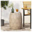 Outdoor Lightweight Concrete Side Table,
