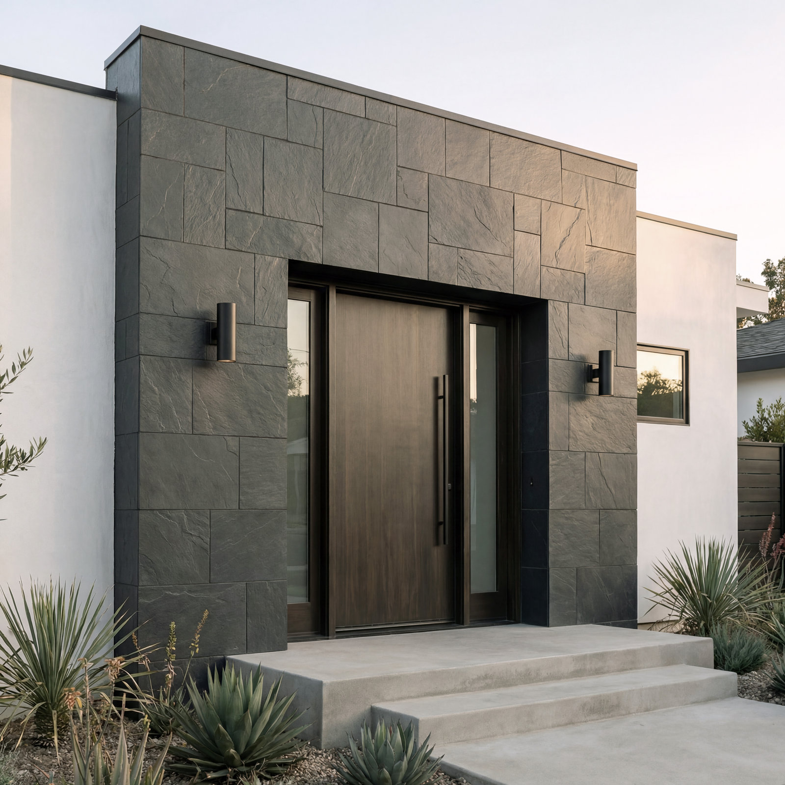 Camden Pattern Gauged Slate Tile, Charcoal