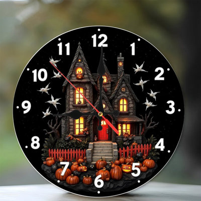 Halloween House Clock