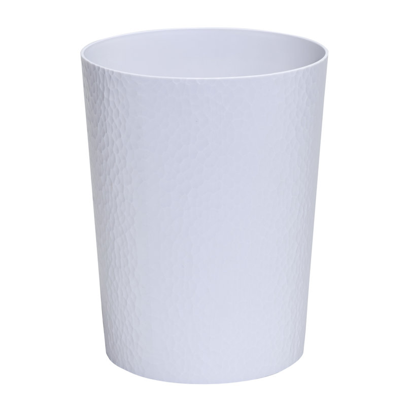 Dajai Plastic Open Waste Basket - 2.6 Gallons, White