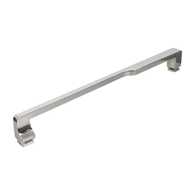 Porte de douche sans cadre Transoli Frederick de l 60 po x H 66 po, verre trempé transparent de 5/16 po, Chrome