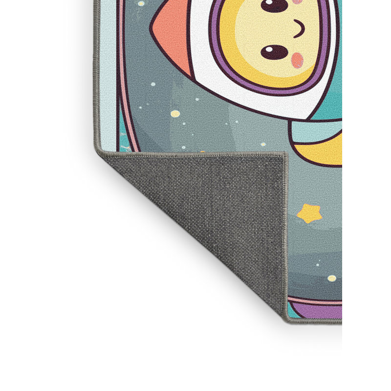 Tapis pour enfants astronautes Areonna, Rectangulaire 2 pi x 3 pi