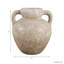 Vase de table rustique en terre cuite texturée avec poignées, idéal pour une entrée ou comme élément décoratif sur une étagère - Grand vase contemporain pour le salon ou la décoration intérieure - 33 cm-778928004-778928005
