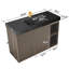 Meuble-lavabo autoportant de 122 cm (48 po) avec lavabo monobloc en surface solide, armoire de rangement spacieuse, fermeture amortie et design moderne-689171592-689171593