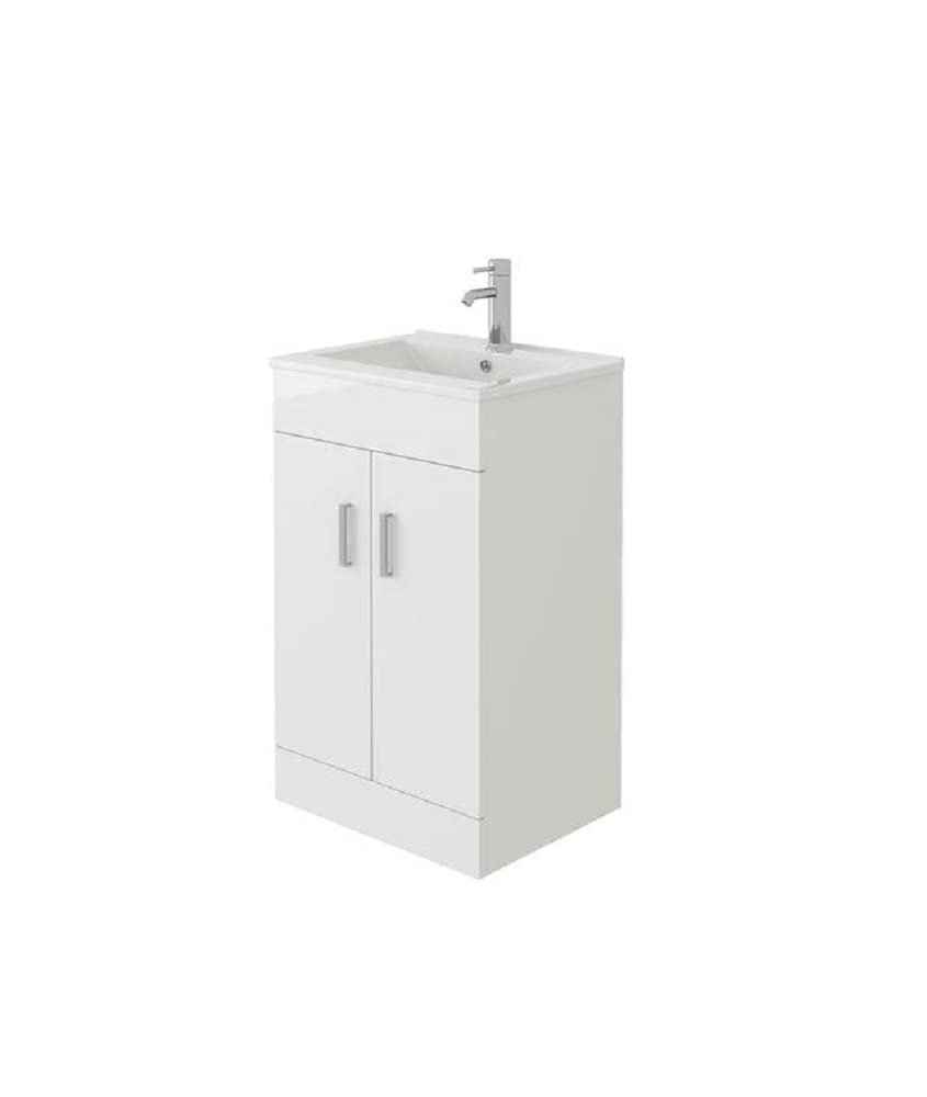 VeeBath Desire Venus 700 White FS Unit and Slim-Edge Basin (2 door)