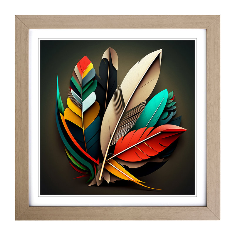 Single Picture Frame Print on Wood, Oak