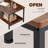 31.5" Modern 2-Tier Coffee Table with Open Storage Shelf & Industrial Metal Frame (132 lbs Capacity)