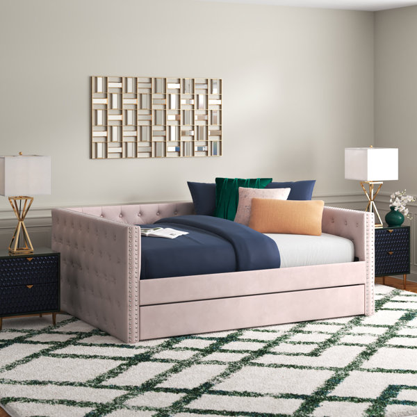 Willa Arlo Interiors Anita Upholstered Daybed with Trundle & Reviews ...