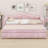 Modern Upholstery Daybed Frame with Trundle & LED Lights-719256065