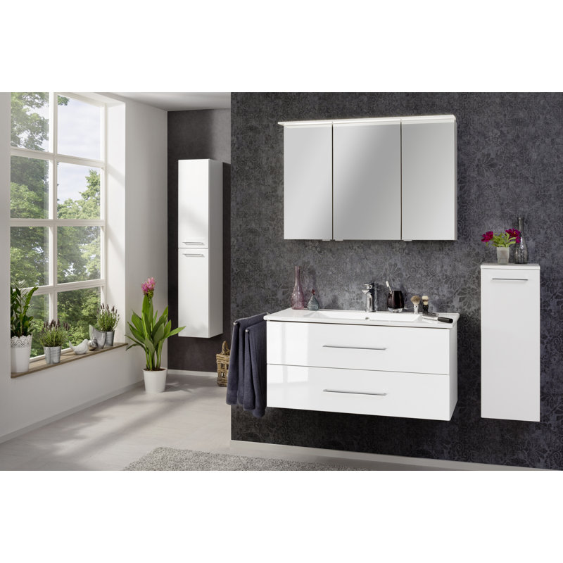 Perfekt Bathroom Cabinet, White