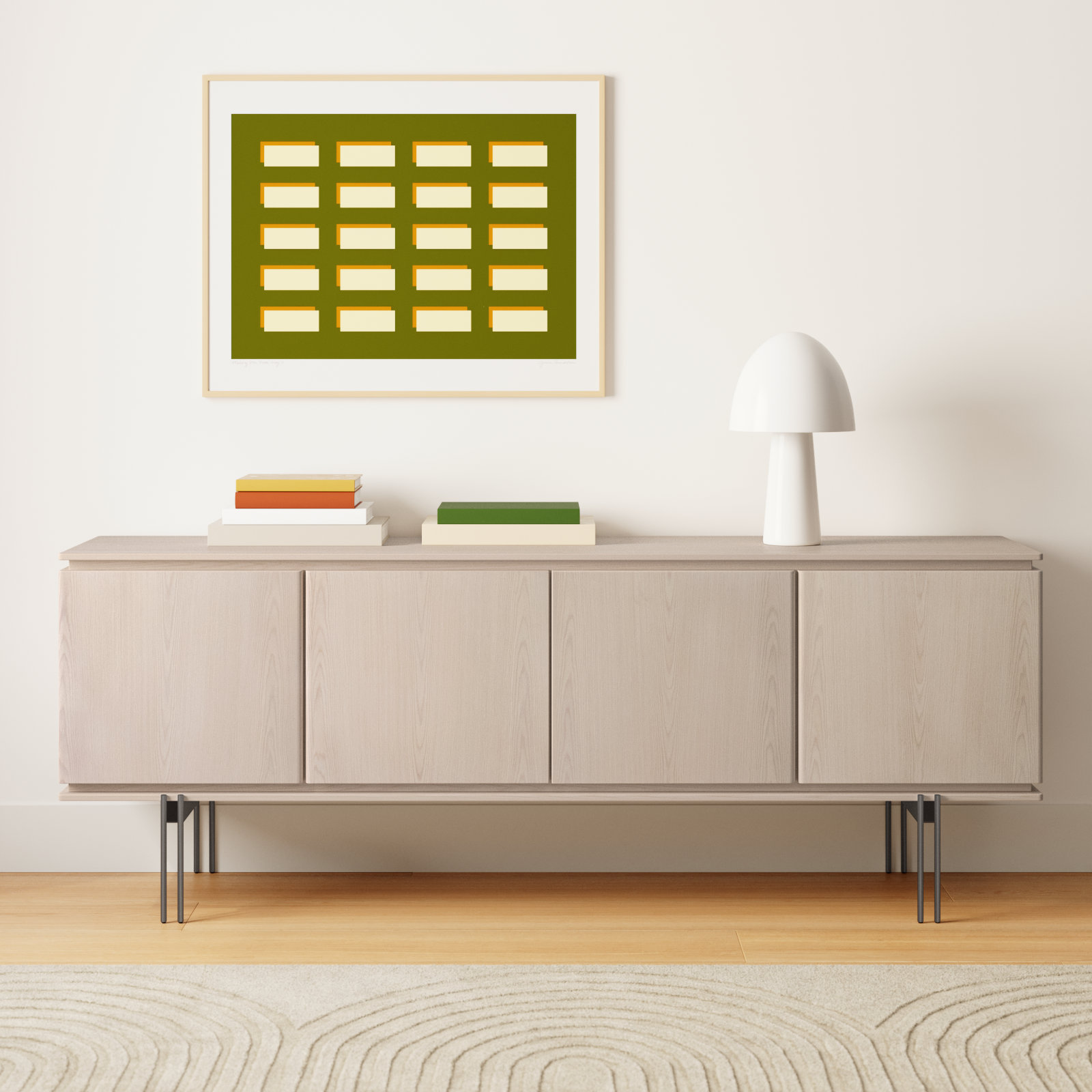 Gerri 78.5'' Modern Brazilian Sideboard, Nevoa