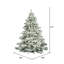 Flocked Alaskan White Pine Artificial Christmas Tree-320382