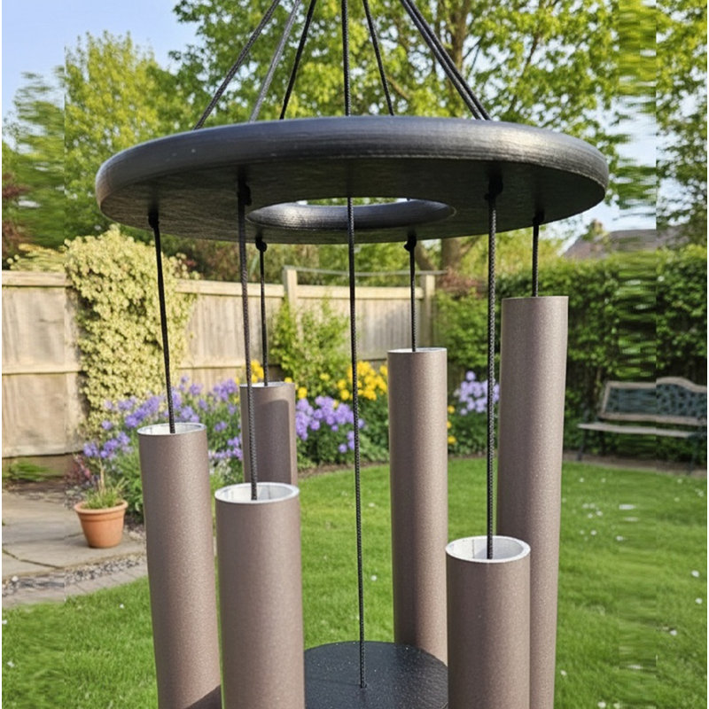 Carillons 50 "faits à la main Amish - tubes en aluminium 1,5", H 50 po x l 1,5 po x P 1,5 po