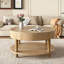Table basse ronde avec rangement-320562134