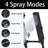 10'' Rainfall Shower Head, Dual Shower Head Combo, Adjustable Extension Arm, 71'' Hose