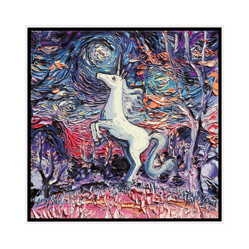 « I’m Alive » par AJA trier, reproduction d’art, H 26 po x l 26 po x P 1,5 po, Toile blanche encadrée, Pas de tapis