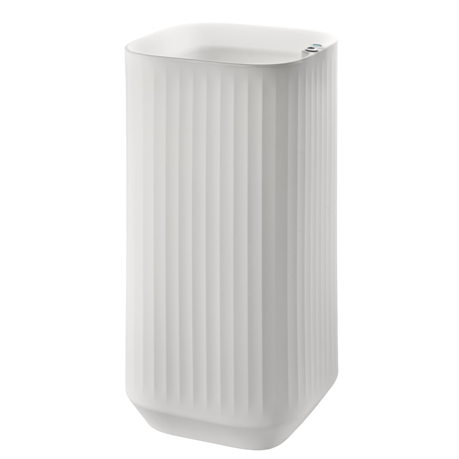 Mod Self Watering Plant Box, Alpine White, 20" x 20" x 38"H - Tall Square