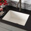 Évier de cuisine de style campagnard en béton de L 24 po x l 18 po NativeStone®-17150764