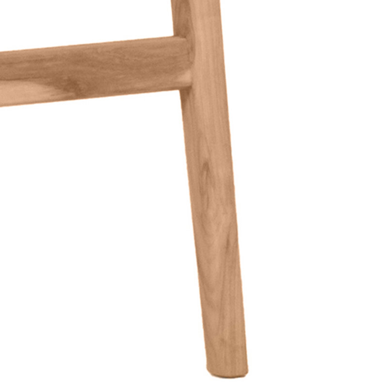 Tabouret de bar 30 po Coast Teak Natural, Structure en teck naturel / toile