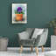 Art mural sur toile tendue - "Pots Pansy Study I" de Victoria Barnes pour décoration de salon, de chambre à coucher ou de bureau - 24 x 32