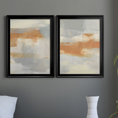 Amistie I - Ensemble de 2 peintures sur toile encadrées