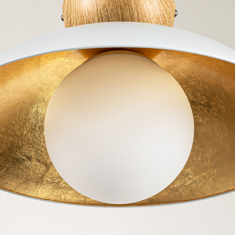 Briceson Glass Flush Mount, White
