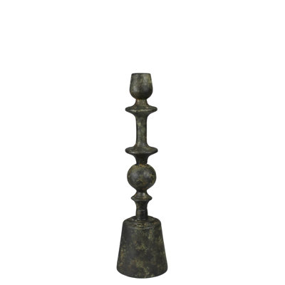 Bastia Taper Holder, Green Patina - Sm