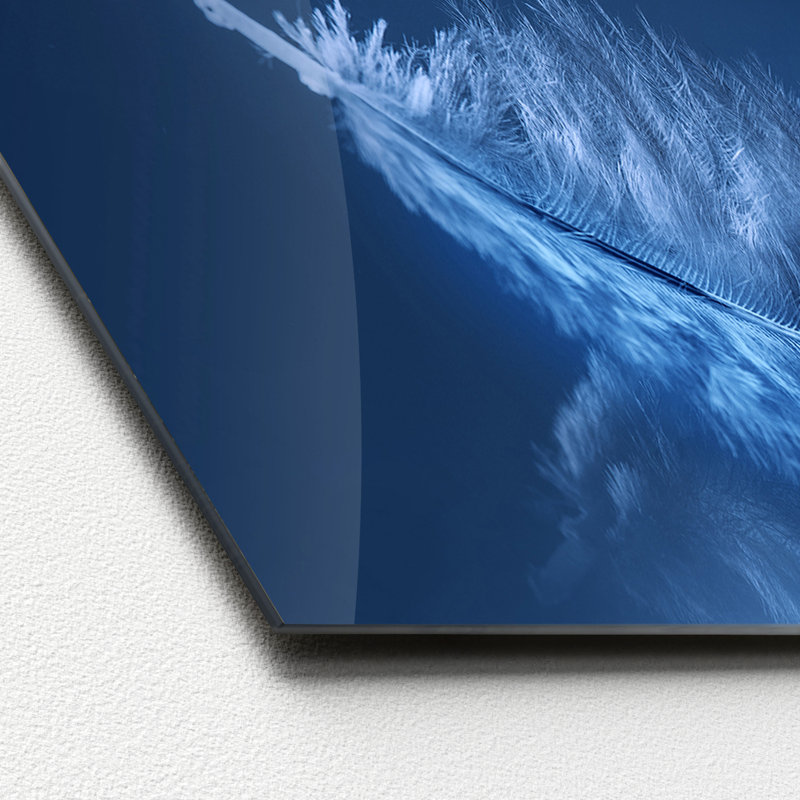 No Frame Painting on Glass, 50 cm H x 125 cm W x 1.4cm D