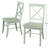 Bellmead Solid Wood Cross Back Side Chair-1162645688
