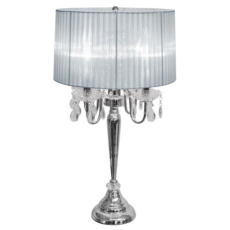 Beaumont Metal Desk Lamp, Silver