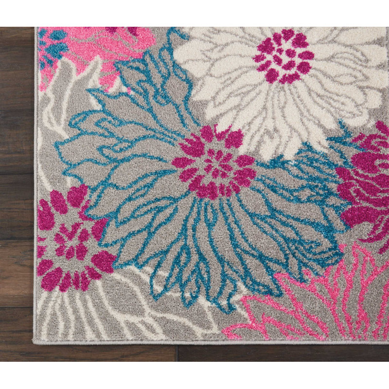 Tapis gris, Tapis de couloir 2 pi 2 po x 7 pi 6 po