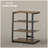 TV Stand for 28 Inch TVs, Entertainment Centre with Adjustable Shelves and Extension Lead Holder, Small TV Table with Storage for Living Room, Rustic Brown