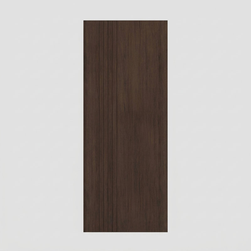 Porte à panneau 96 po Vara Slab Only Acajou - Contemporain, moderne, brut, 48" x 96" [48" Door]
