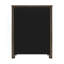 Commode 6 tiroirs chêne foncé