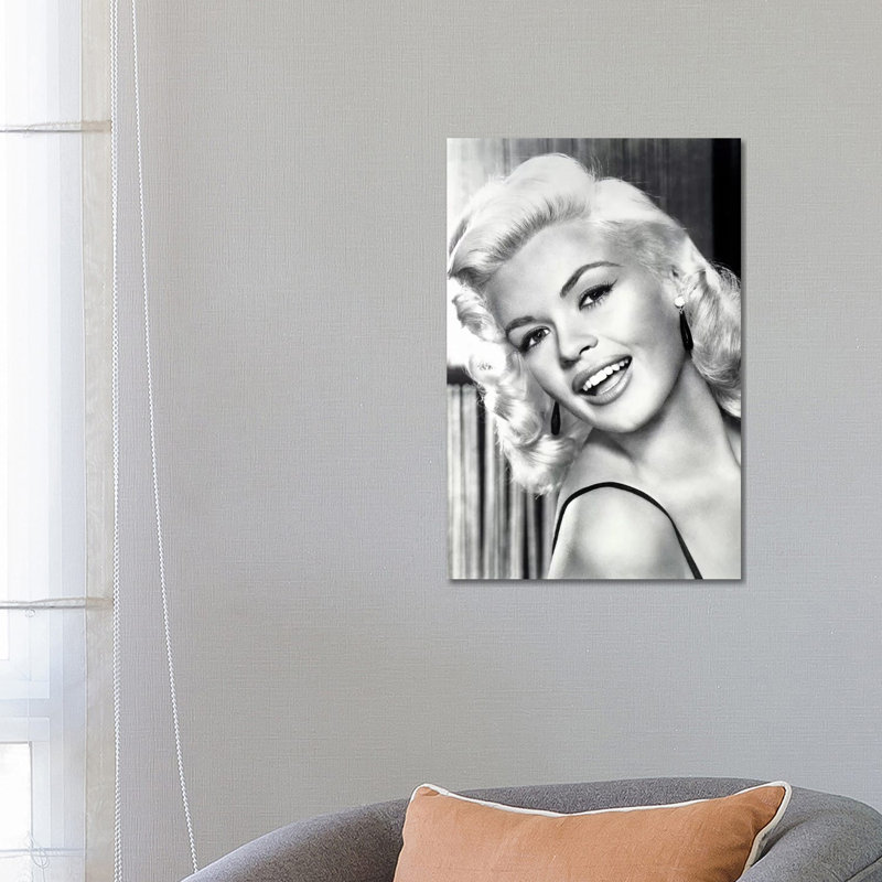 Jayne Mansfield's Gorgeous Smile by Radio Days - Print on Canvas, Wrapped Canvas, 66.04 cm H x 45.72 cm W x 1.91 cm D