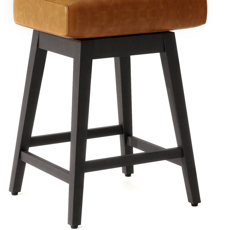 Tabouret de bar et de comptoir pivotant, Brun, 6