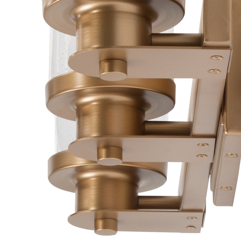 3 - Light Dimmable Vanity Light, Antique Brass