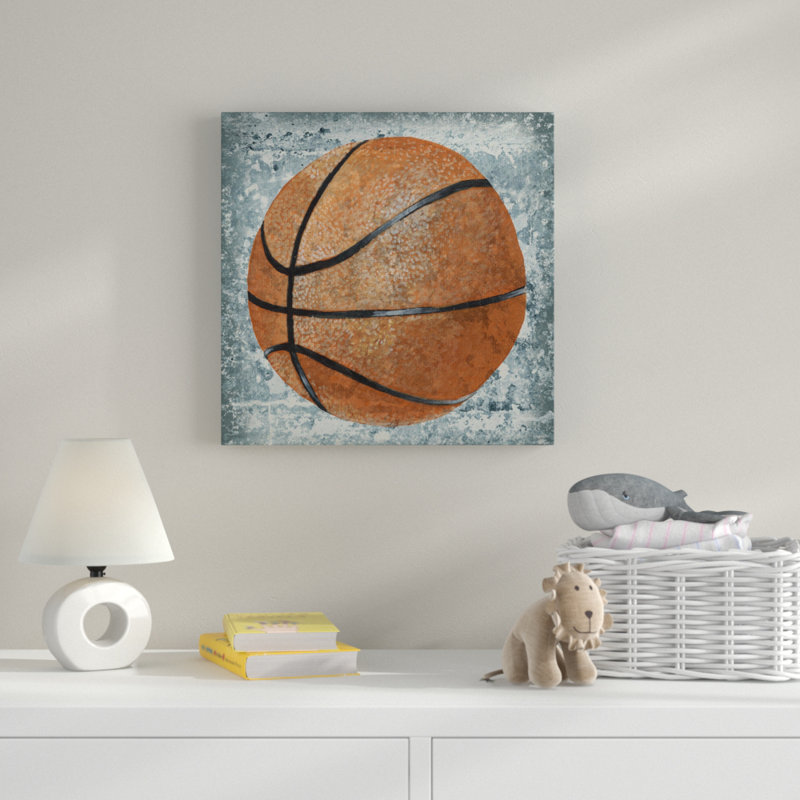 Dauri «Grunge Sports Équipement Basketball», impression, Toile tendue, H 30 po x l 30 po