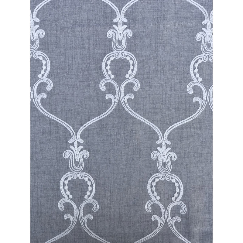 Panneau de rideau simple diaphane avec passe-tringle Ardill, L 54 po x L 84 po, Blanc