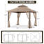13 pi. L 11 pi. D Pavillon de jardin en acier au toit souple-113663265-124638524