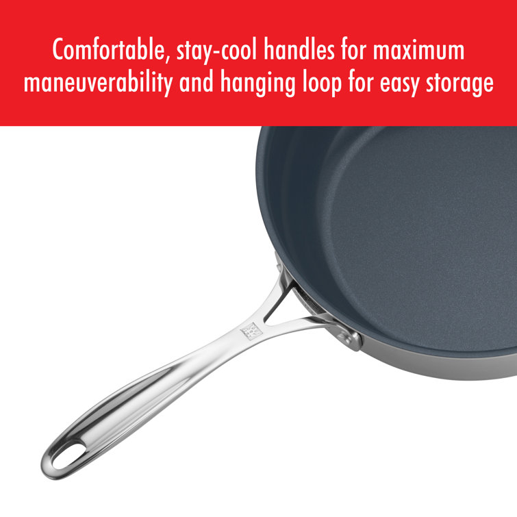 ZWILLING Clad CFX 7-Piece Stainless Steel Ceramic Nonstick Cookware Set