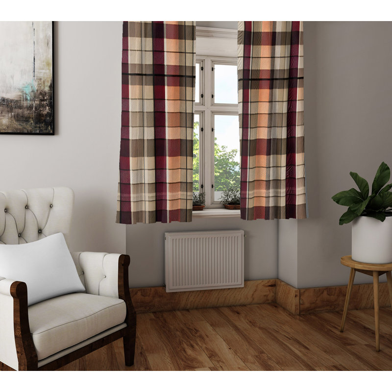 Paire de rideaux semi-transparents en polyester Devrim, L 40 po x L 61 po