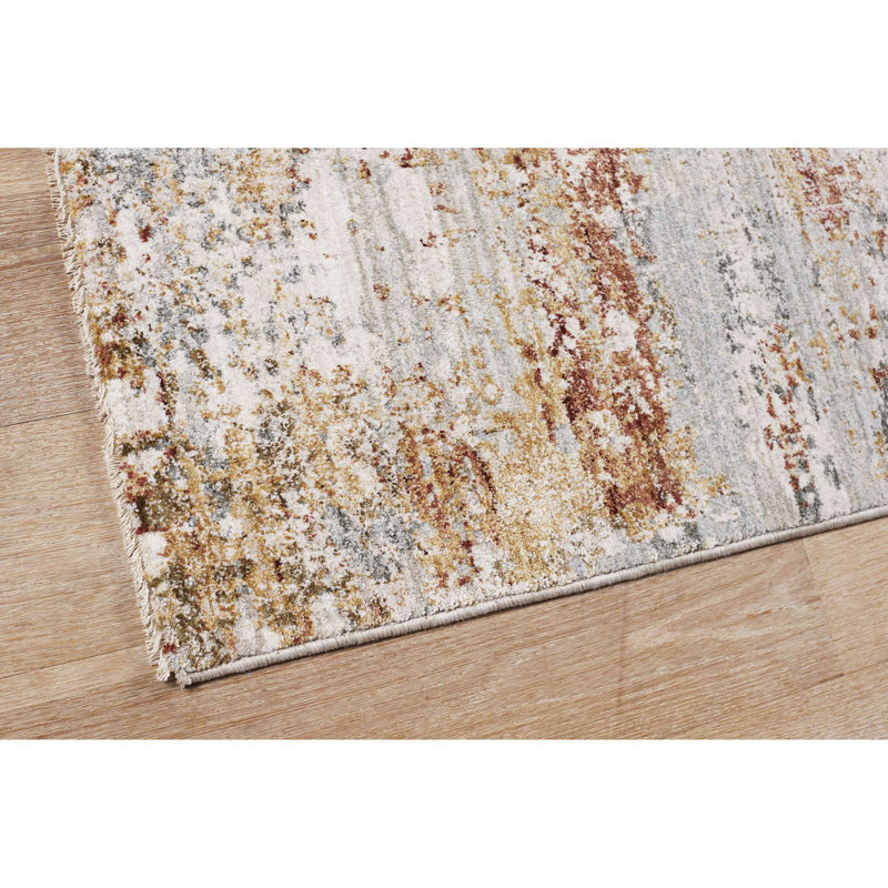 Tiras Landscape Area Rug, Round 7'10"